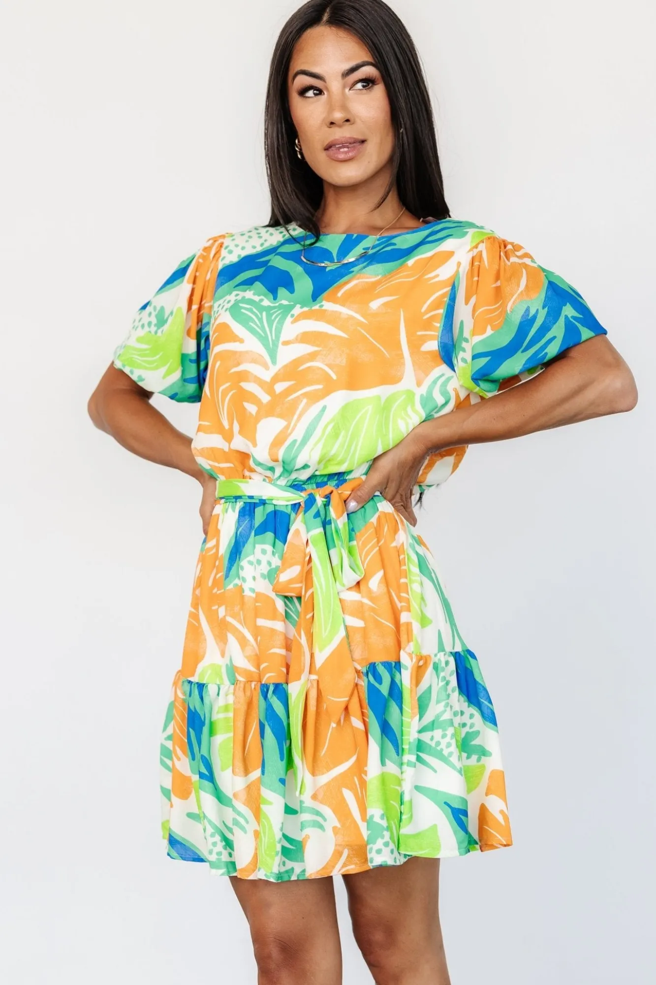 Baltic Born Cabo Short Dress | Multi Print