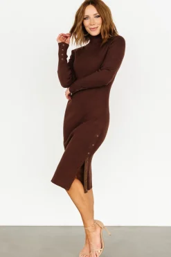 Baltic Born Caldwell Ribbed Turtleneck Midi Dress |