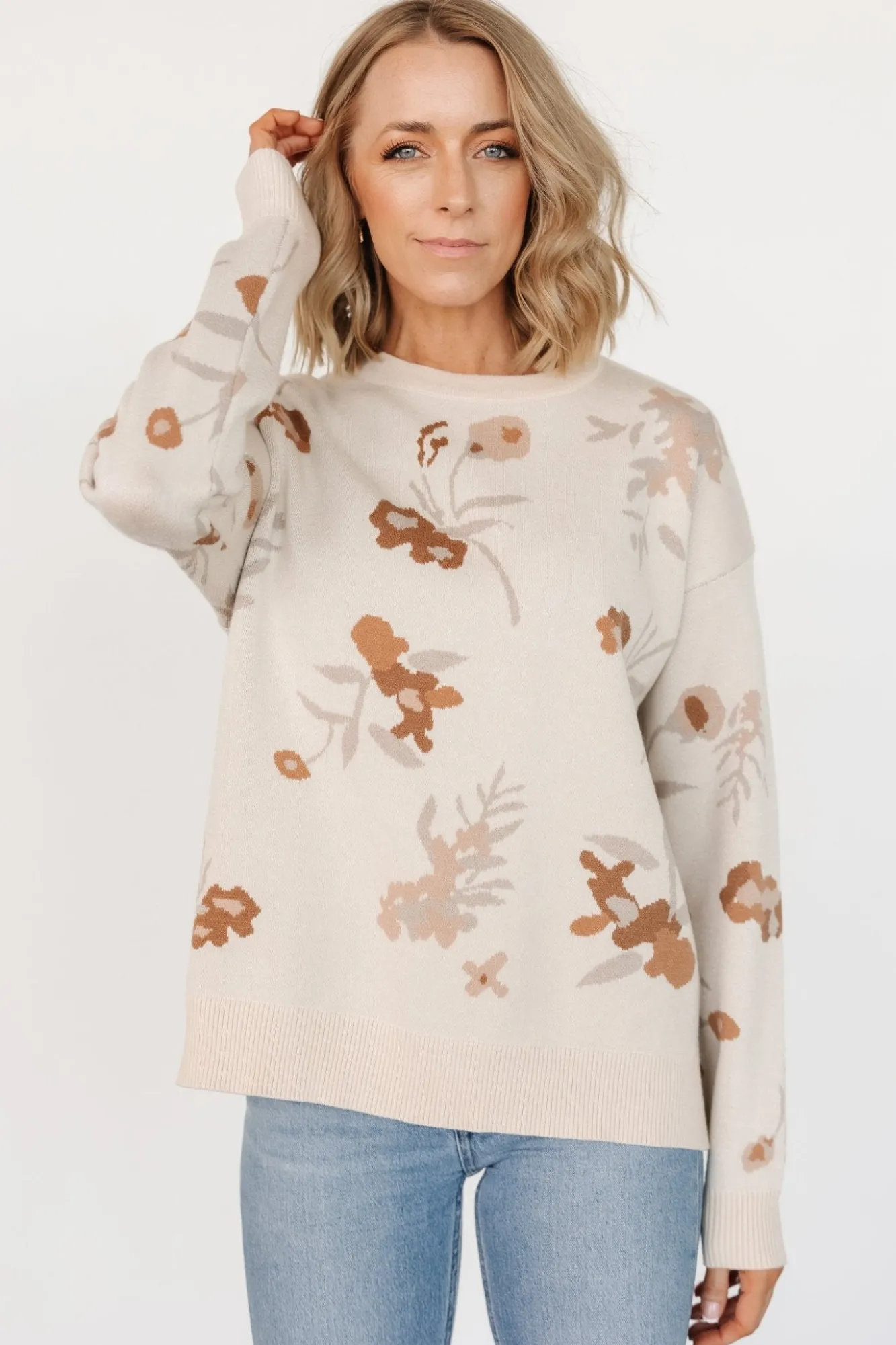 Baltic Born Calla Sweater | Natural Print