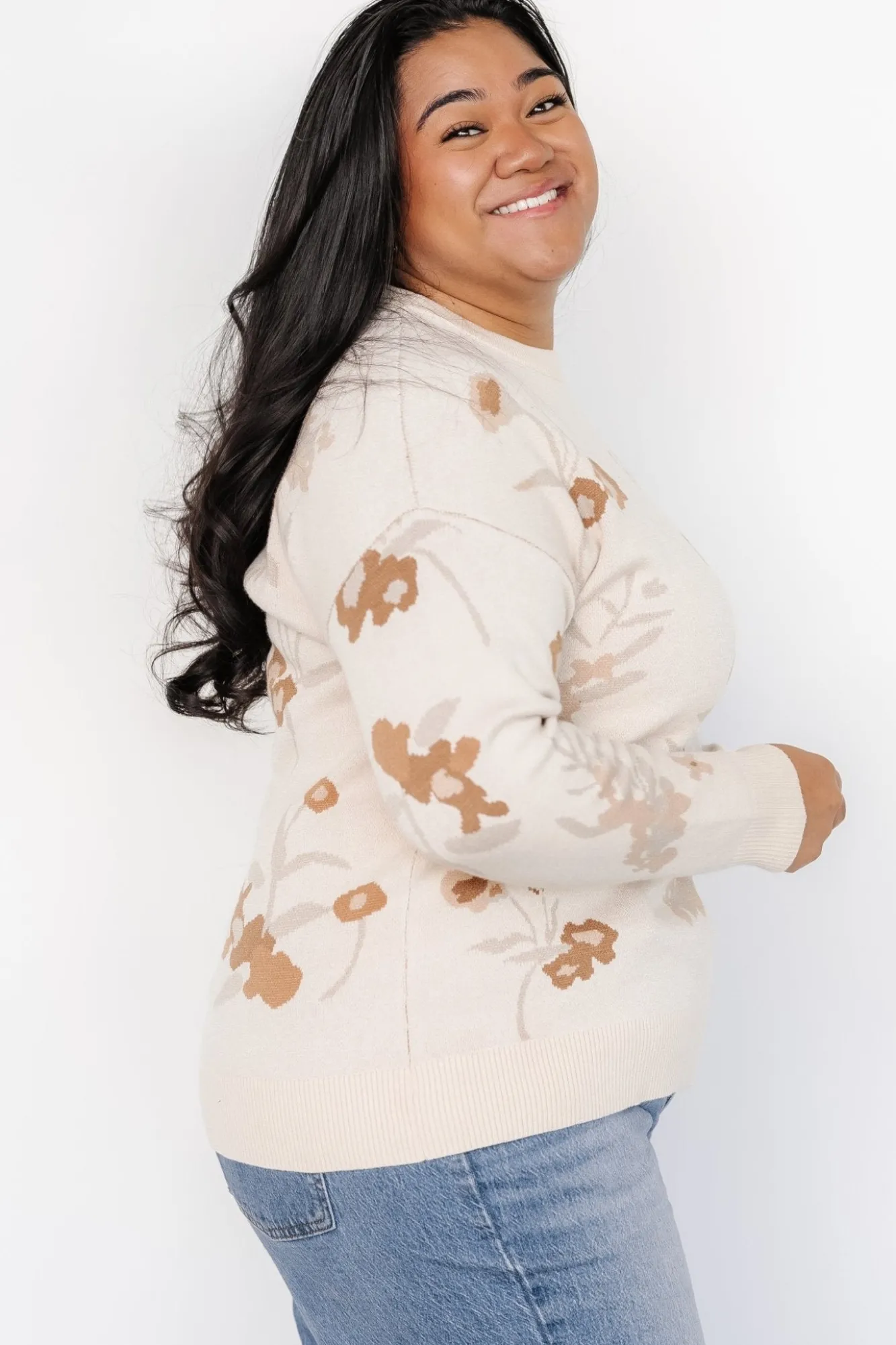 Baltic Born Calla Sweater | Natural Print