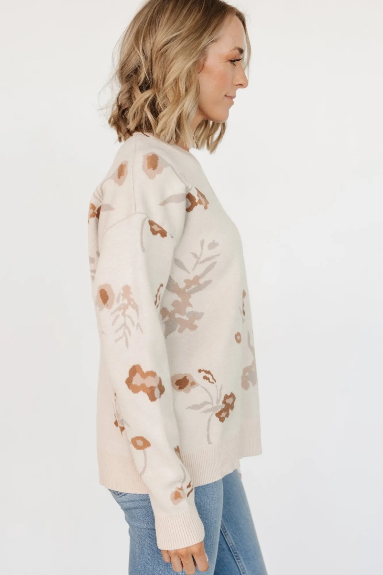 Baltic Born Calla Sweater | Natural Print