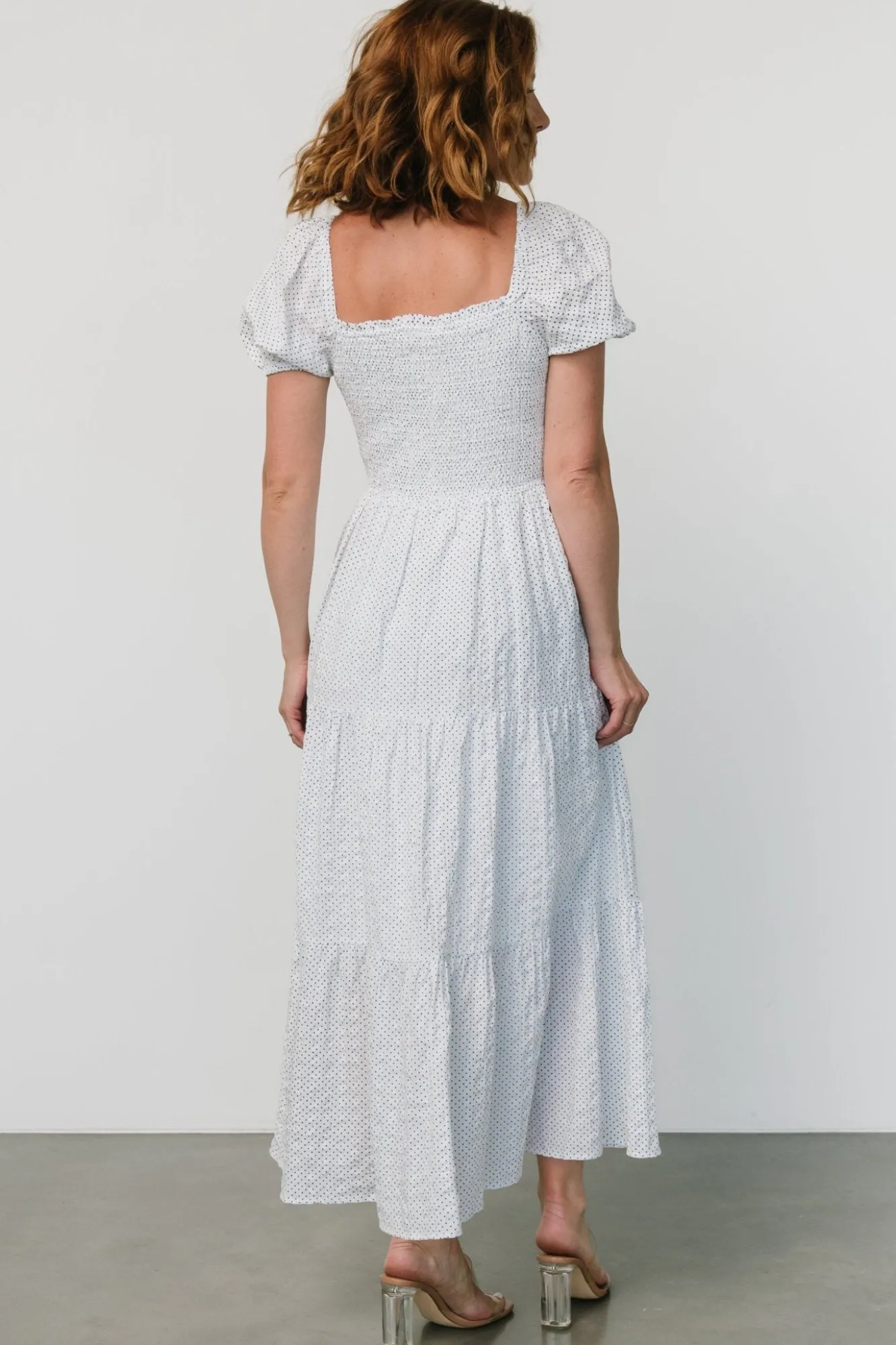 Baltic Born Calliope Smocked Maxi Dress | White Print