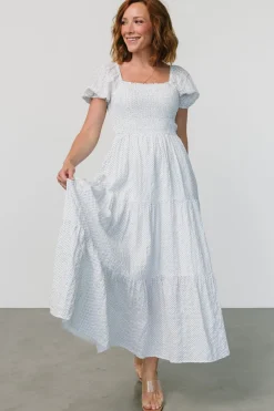 Baltic Born Calliope Smocked Maxi Dress | White Print