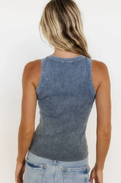 Baltic Born Cameron Knit Tank Top | Washed Blue