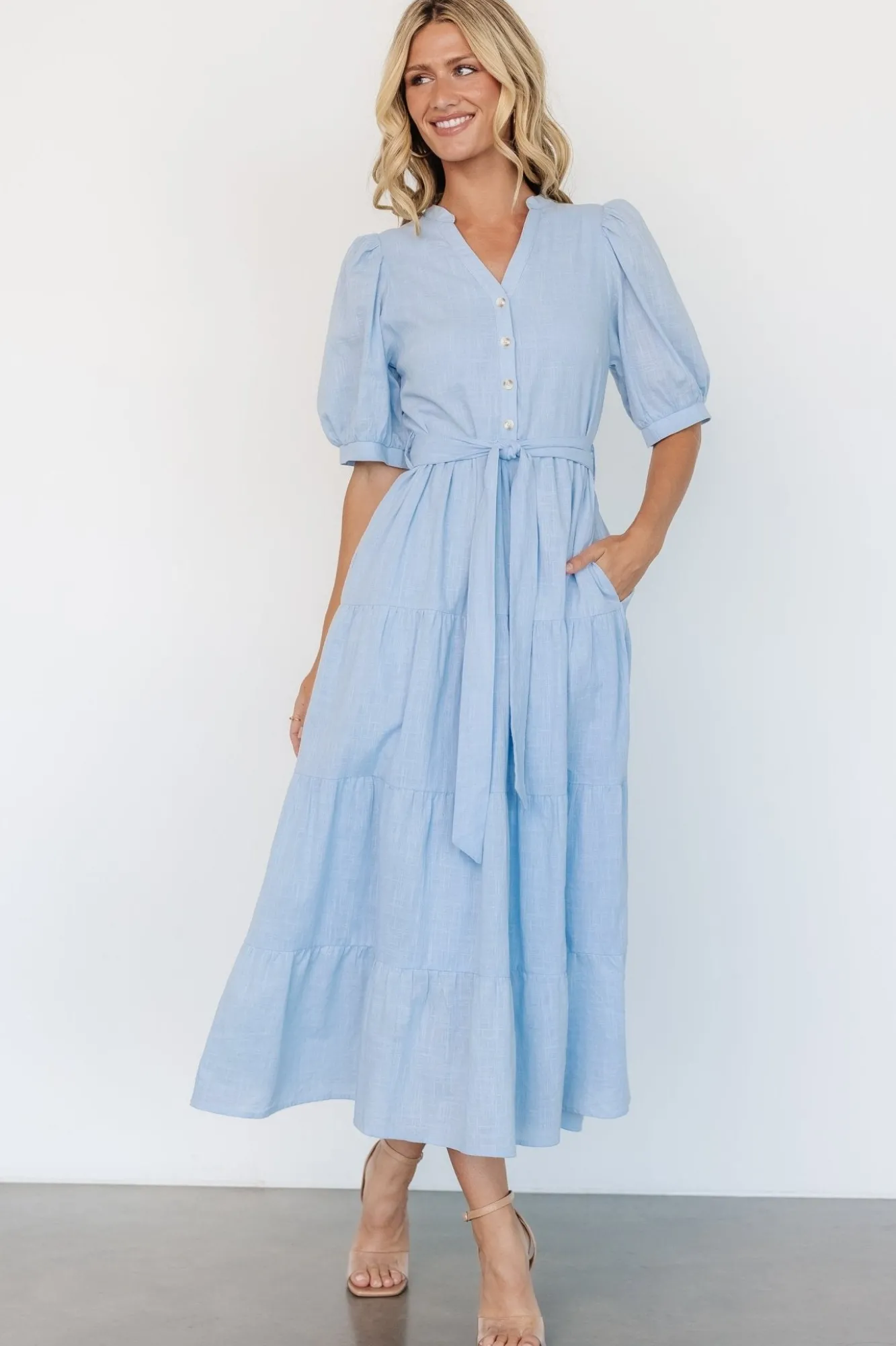 Baltic Born Camille Maxi Dress | Light Blue