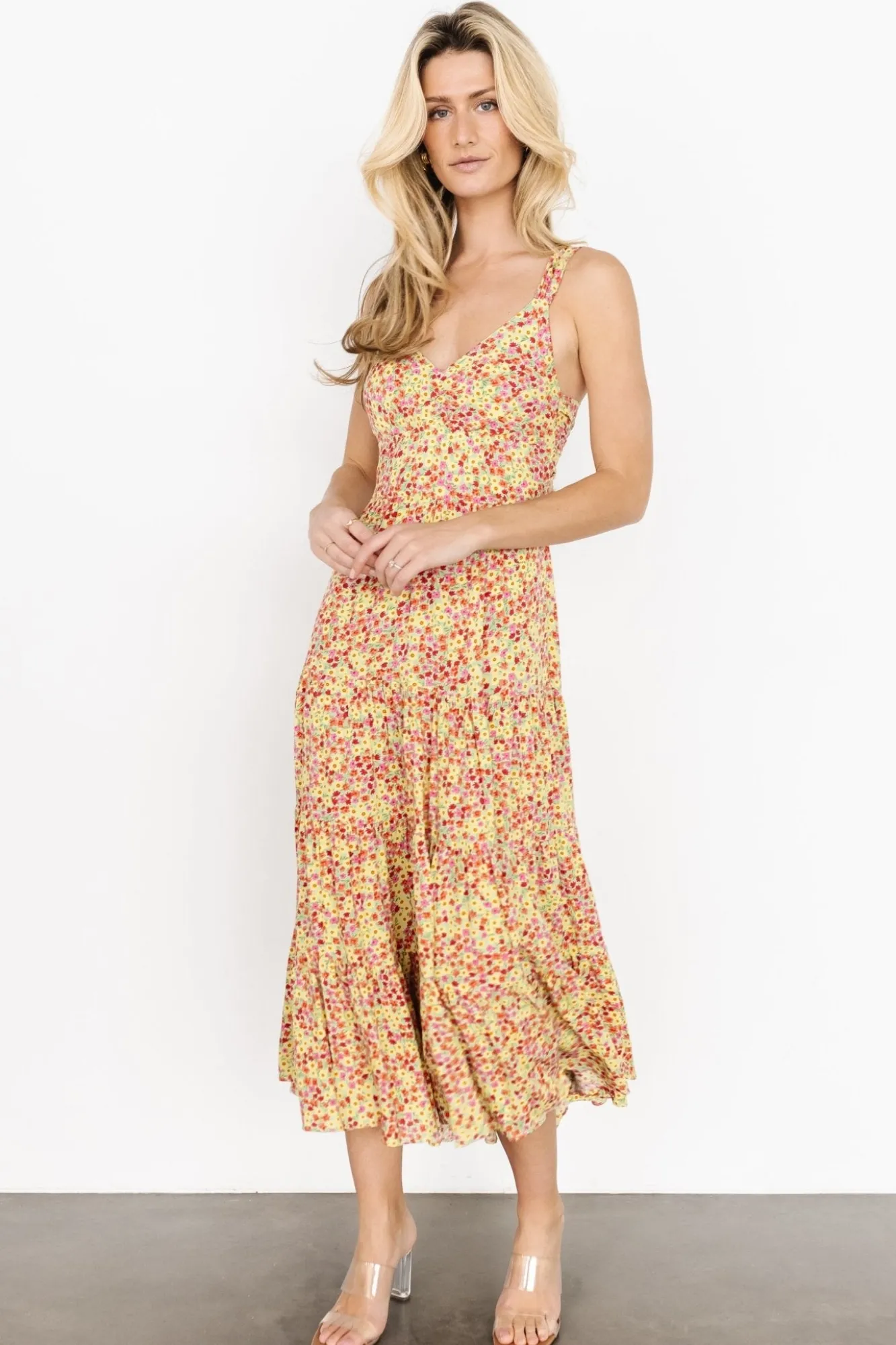 Baltic Born Campbell Tie Back Dress | Multi Floral