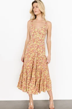 Baltic Born Campbell Tie Back Dress | Multi Floral