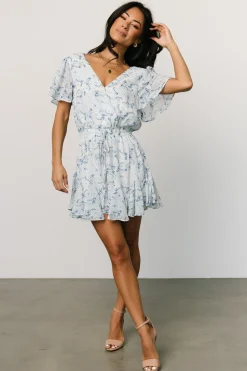 Baltic Born Candy Romper | Off White + Blue