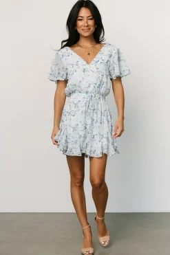 Baltic Born Candy Romper | Off White + Blue