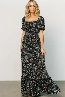 Baltic Born Capri Smocked Maxi Dress | Midnight Floral