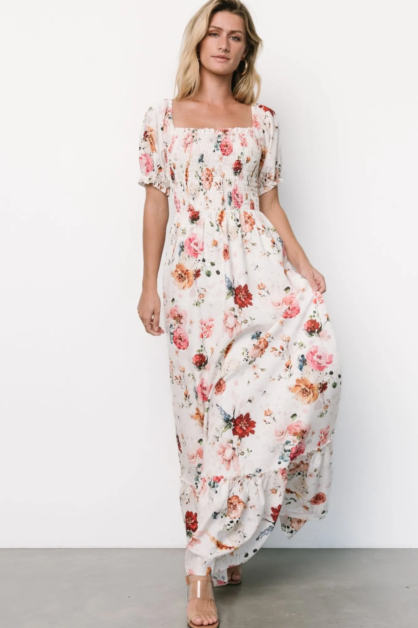 Baltic Born Capri Smocked Maxi Dress | Multi Floral