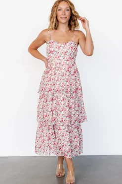 Baltic Born Caprice Tiered Dress | Cream Multi Floral