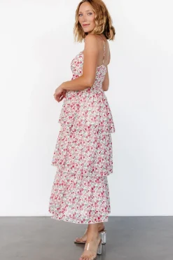 Baltic Born Caprice Tiered Dress | Cream Multi Floral