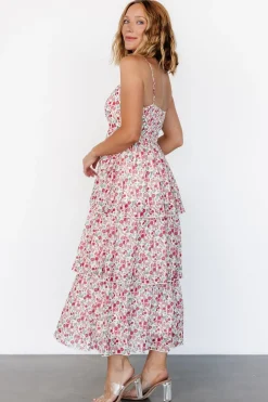 Baltic Born Caprice Tiered Dress | Cream Multi Floral