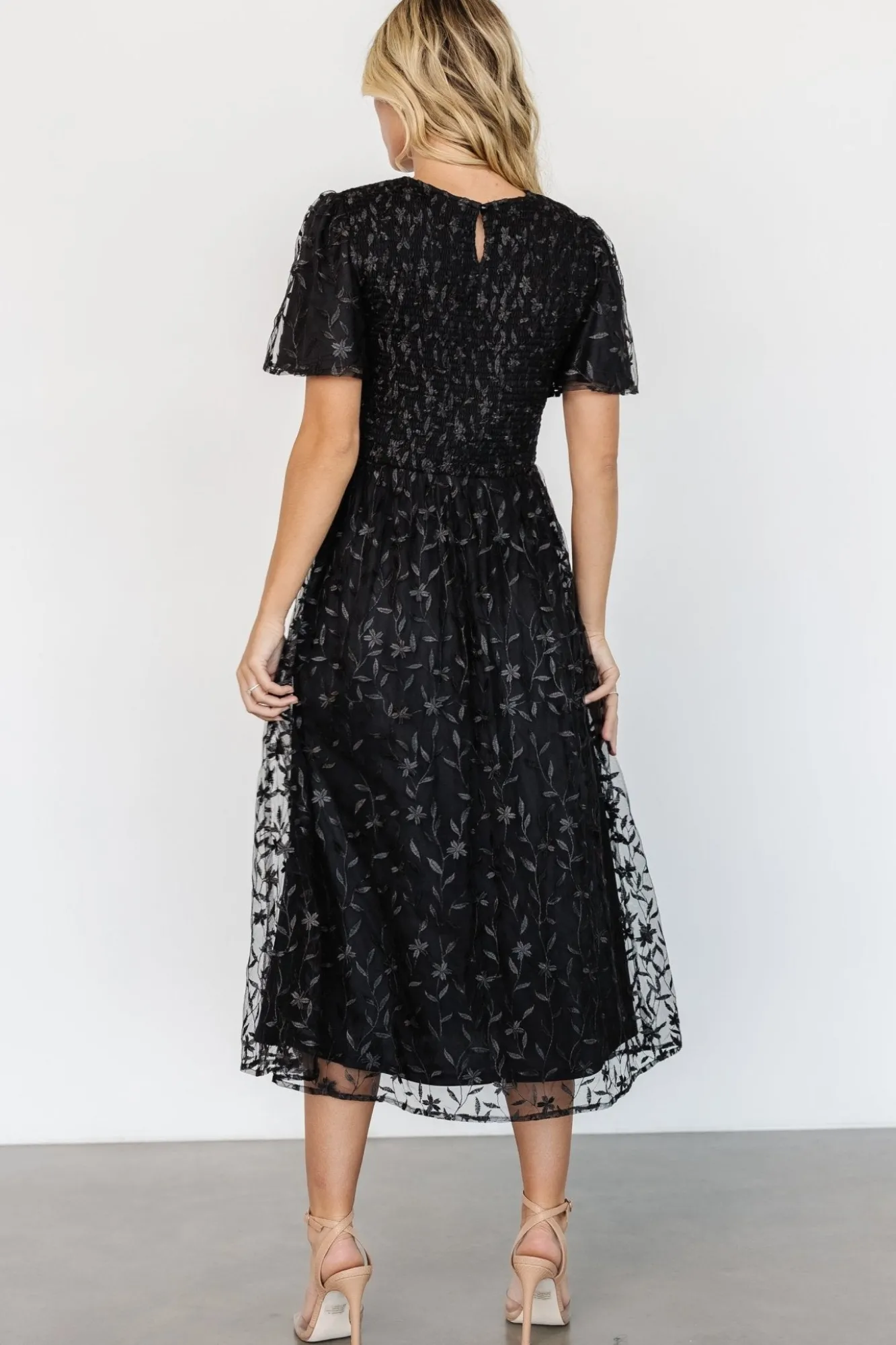 Baltic Born Cara Embroidered Midi Dress |