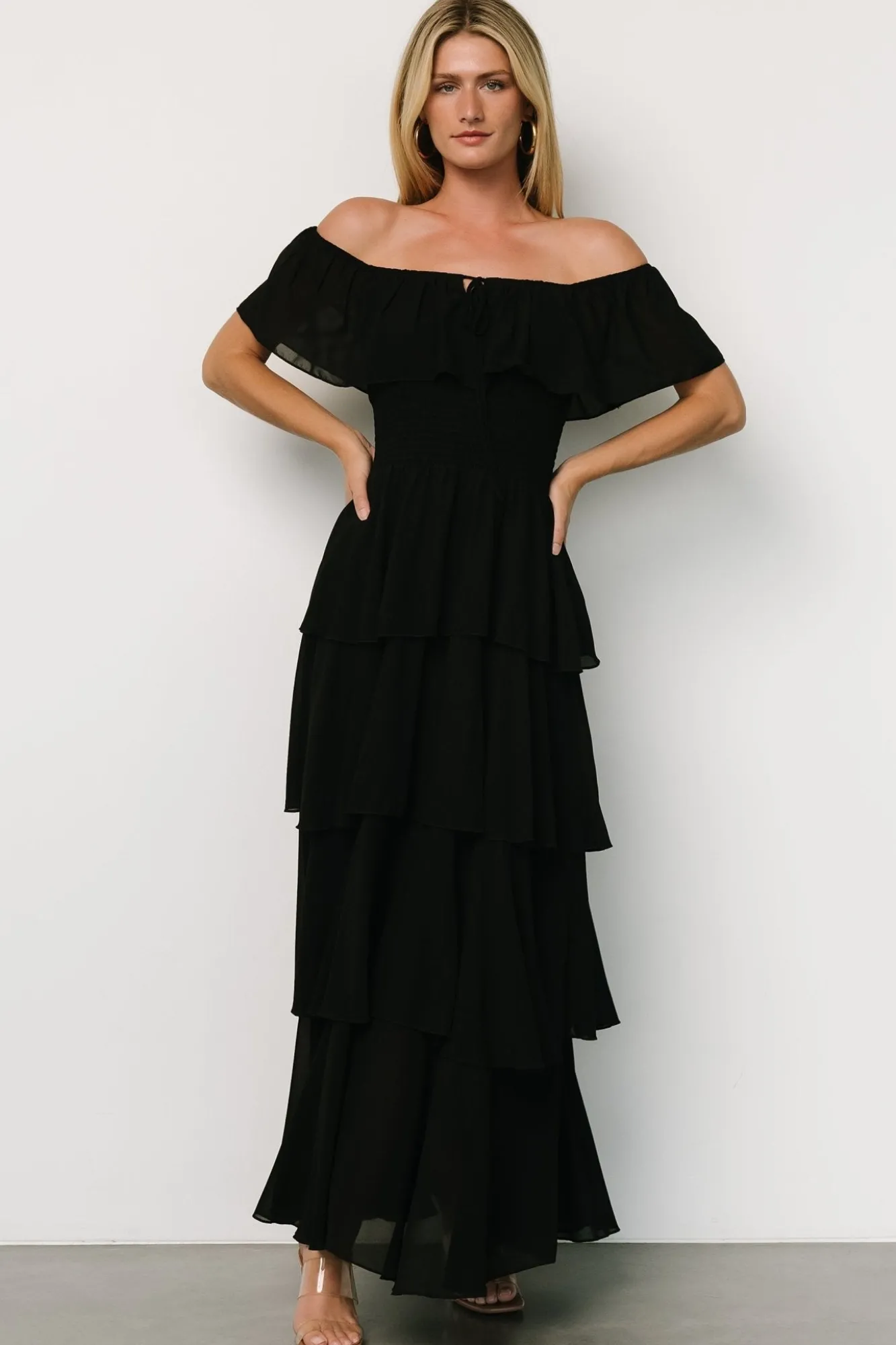 Baltic Born Carina Off Shoulder Maxi Dress |