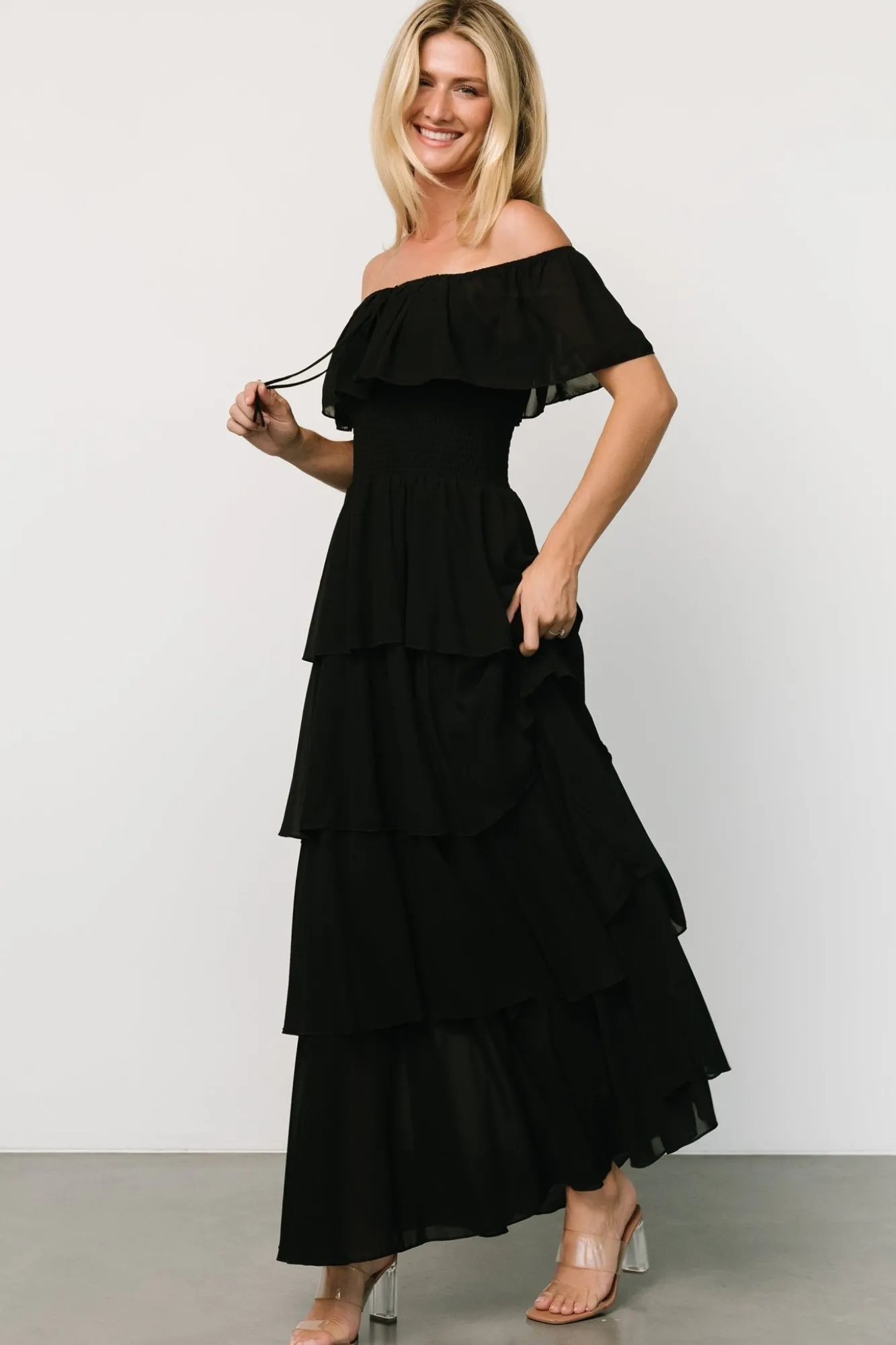 Baltic Born Carina Off Shoulder Maxi Dress |