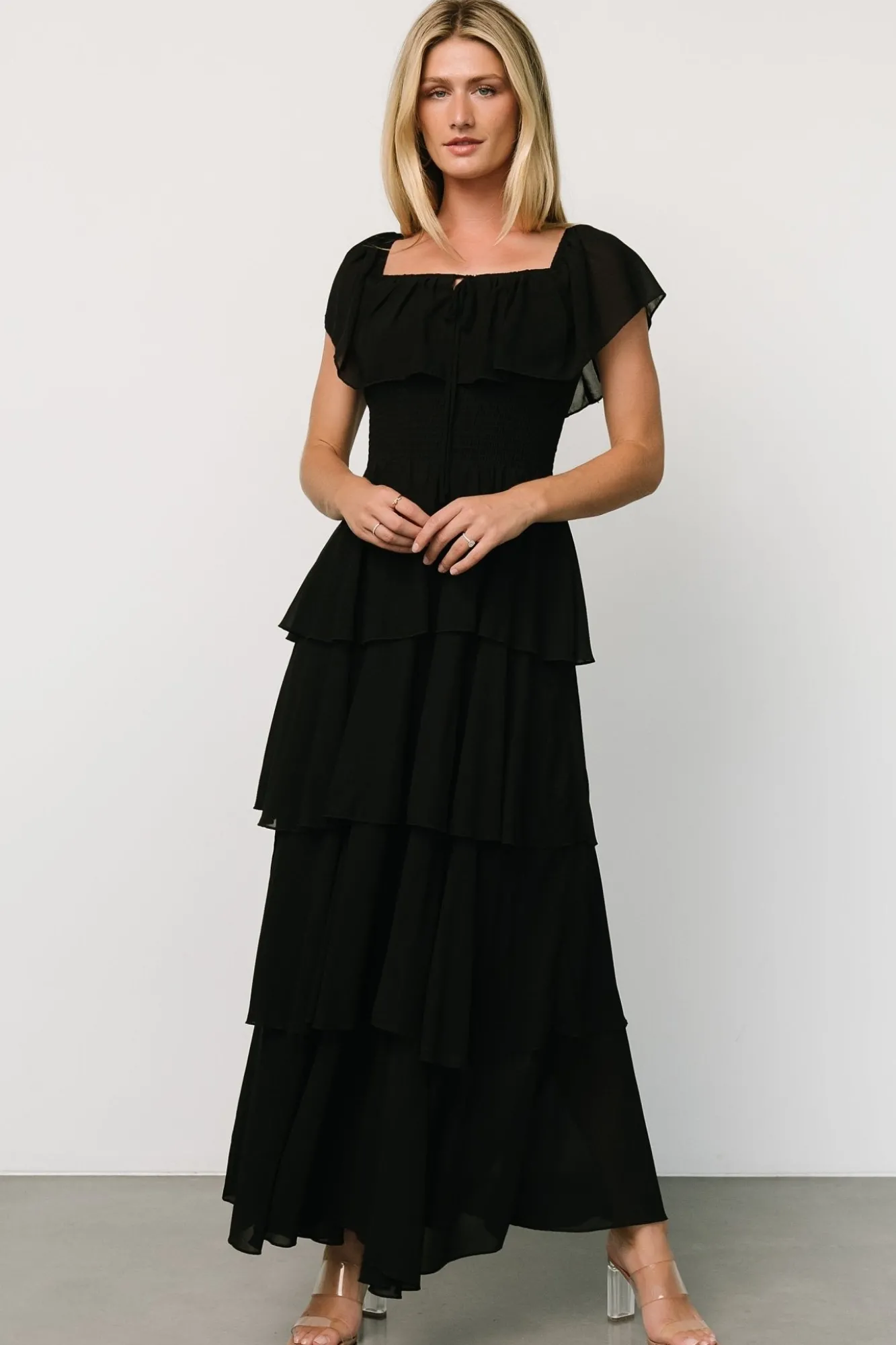 Baltic Born Carina Off Shoulder Maxi Dress |