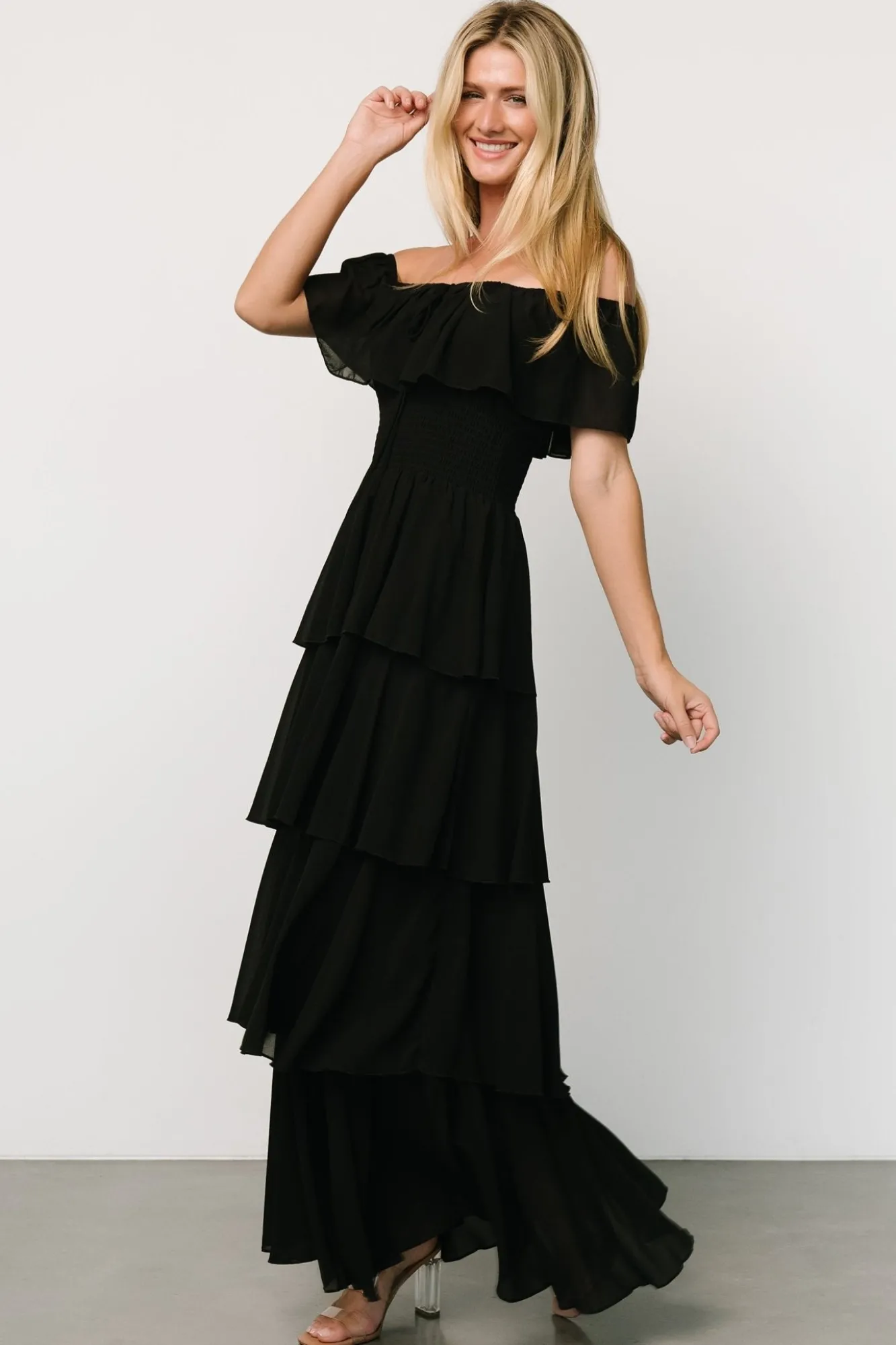 Baltic Born Carina Off Shoulder Maxi Dress |