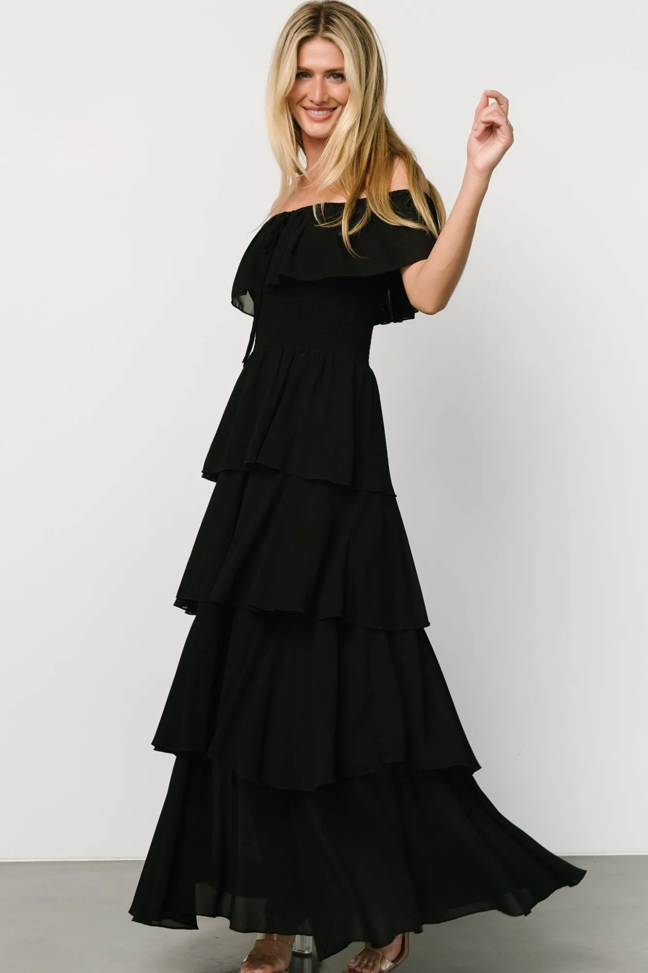 Baltic Born Carina Off Shoulder Maxi Dress |