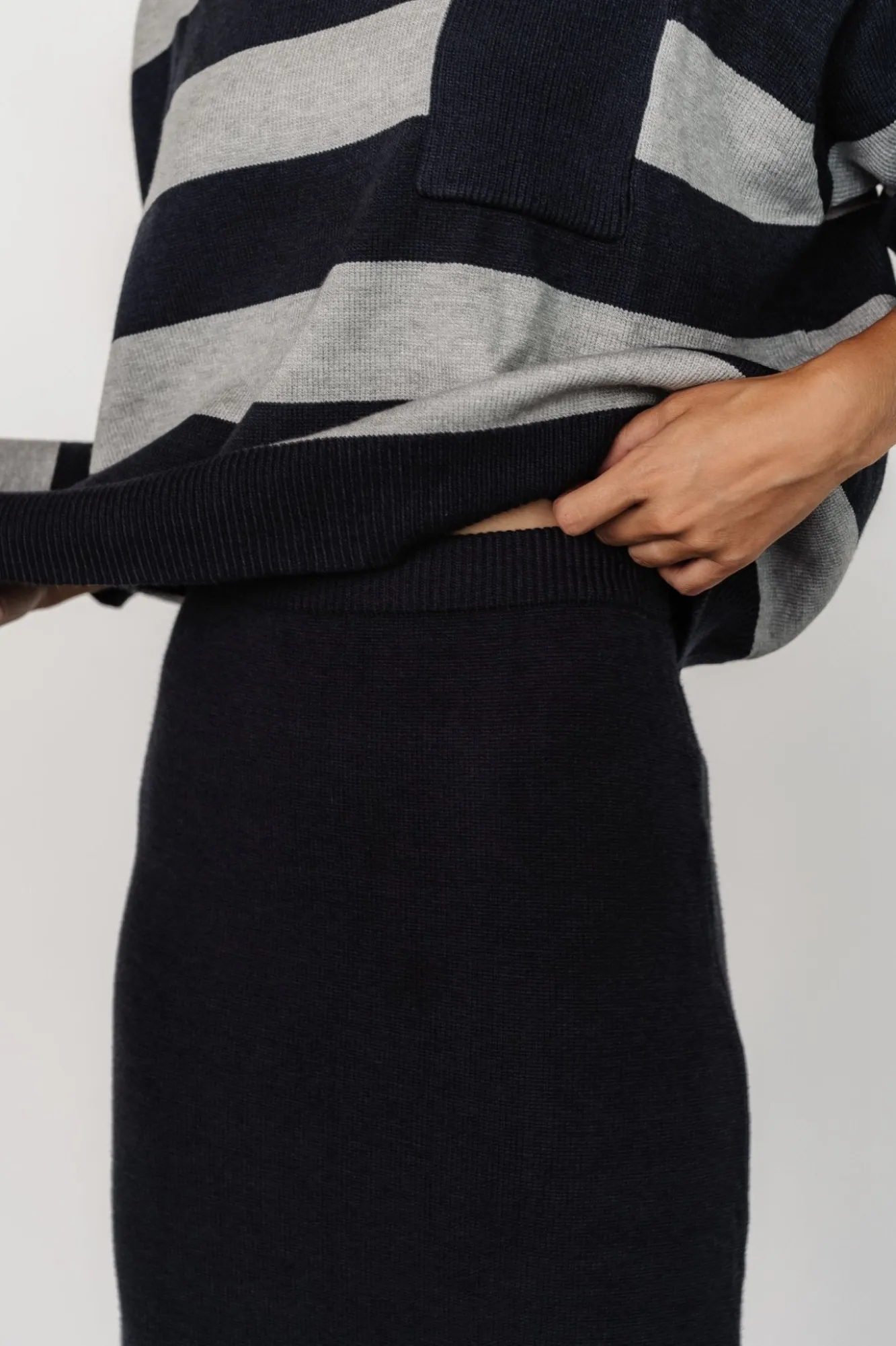 Baltic Born Carlotta Sweater + Skirt Set | Midnight + Gray