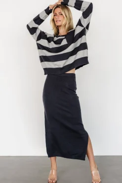 Baltic Born Carlotta Sweater + Skirt Set | Midnight + Gray
