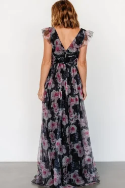 Baltic Born Carmine Maxi Dress | Black Floral