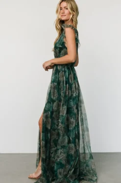 Baltic Born Carmine Maxi Dress | Green Floral