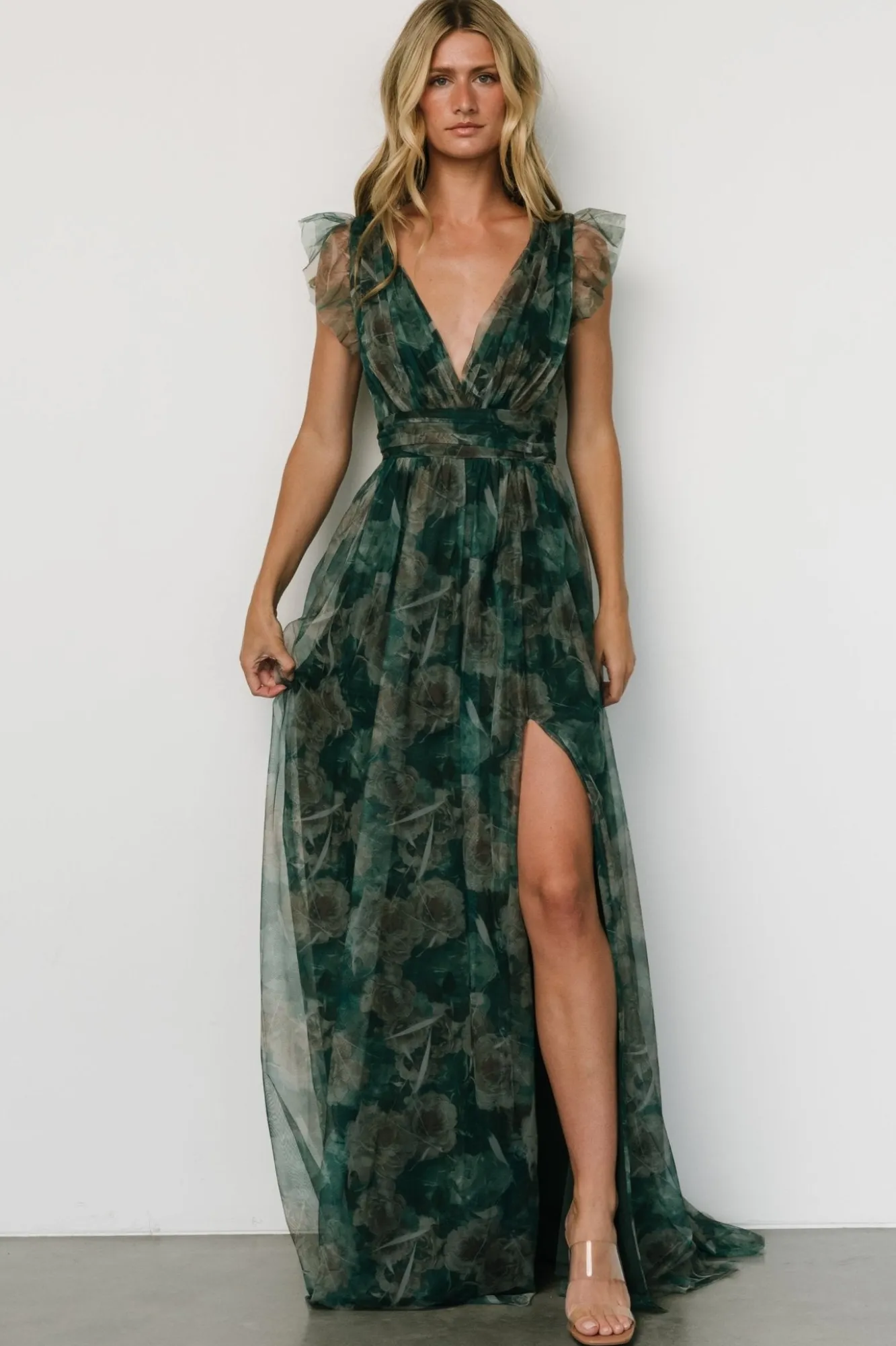 Baltic Born Carmine Maxi Dress | Green Floral
