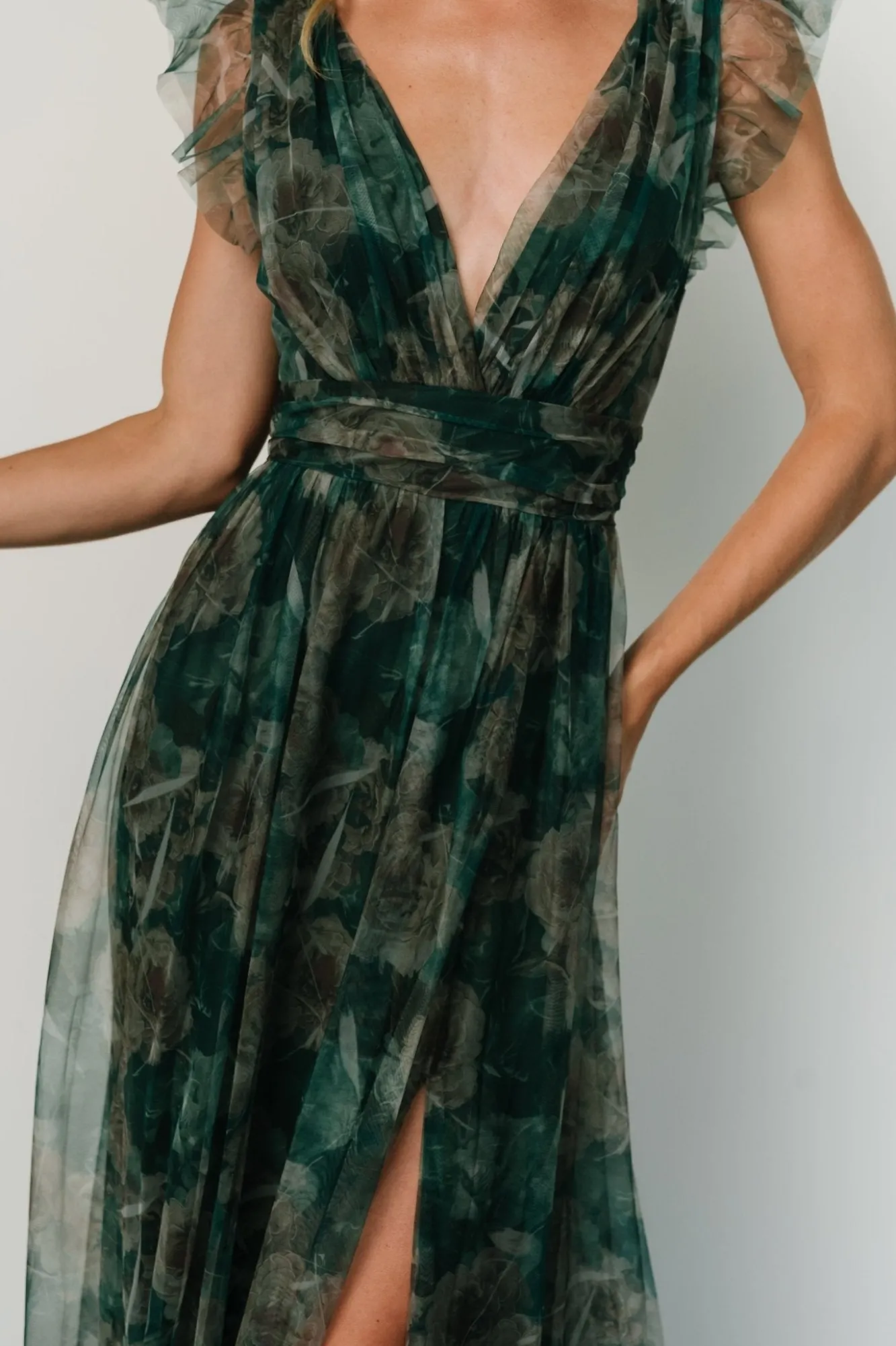Baltic Born Carmine Maxi Dress | Green Floral