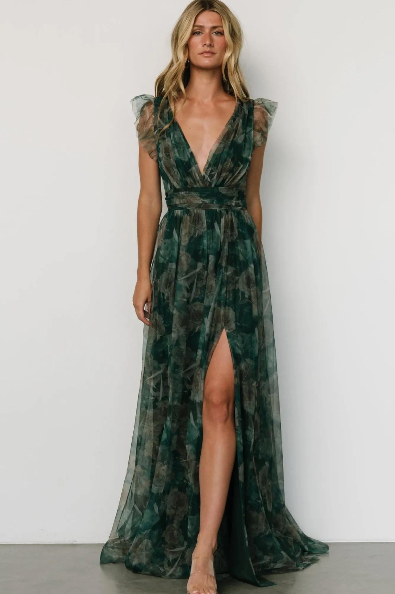 Baltic Born Carmine Maxi Dress | Green Floral