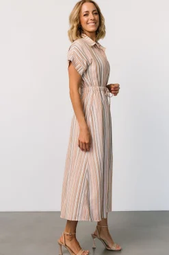 Baltic Born Carole Midi Dress | Multi Stripe