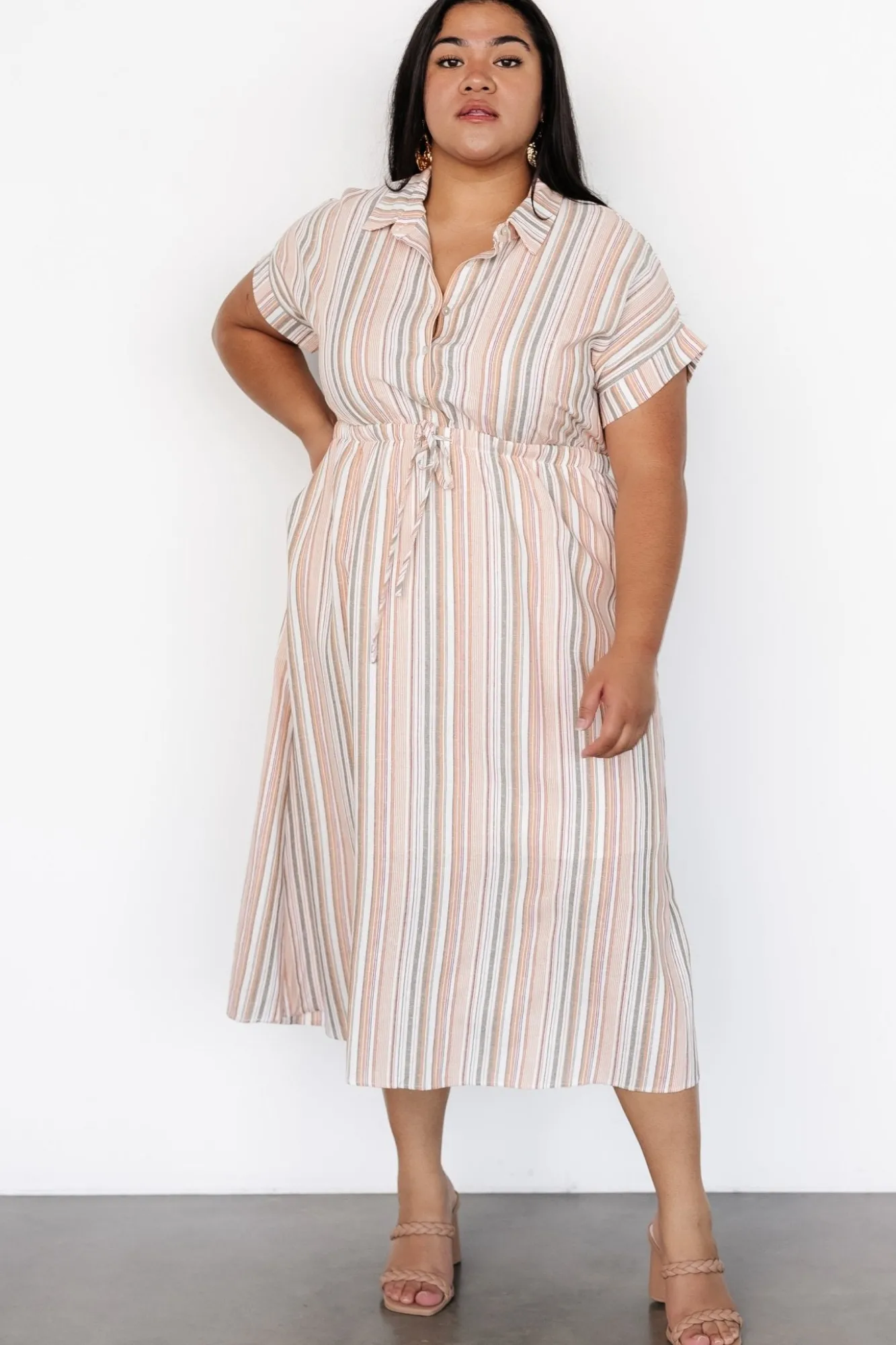 Baltic Born Carole Midi Dress | Multi Stripe