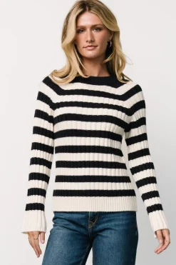Baltic Born Carrie Striped Sweater | Navy + Ivory