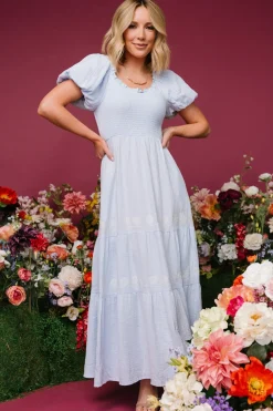 Baltic Born Carrington Maxi Dress | Light Blue