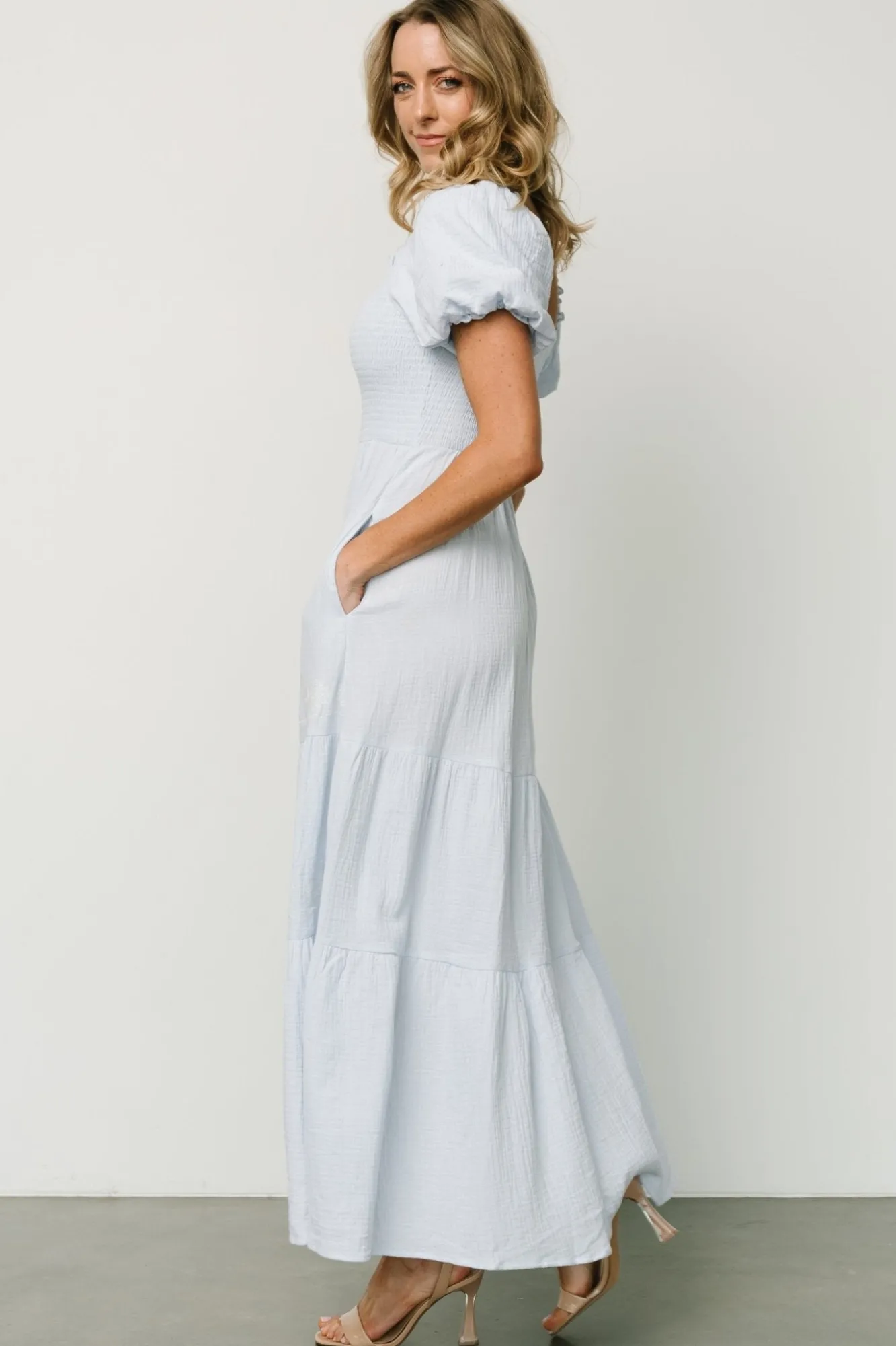 Baltic Born Carrington Maxi Dress | Light Blue