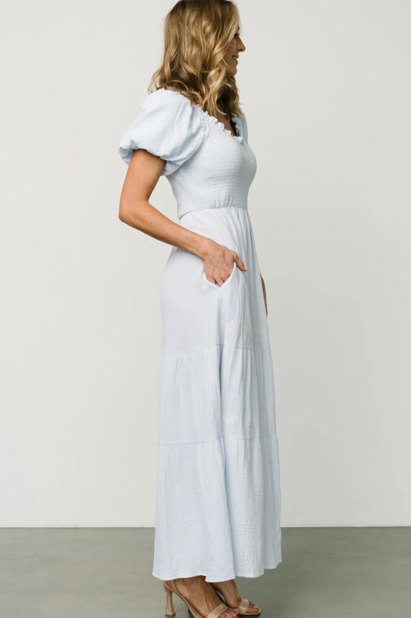 Baltic Born Carrington Maxi Dress | Light Blue
