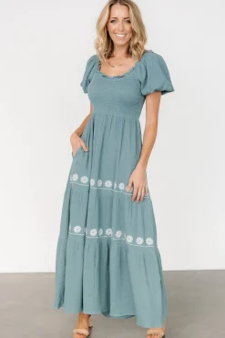 Baltic Born Carrington Maxi Dress | Vintage Teal