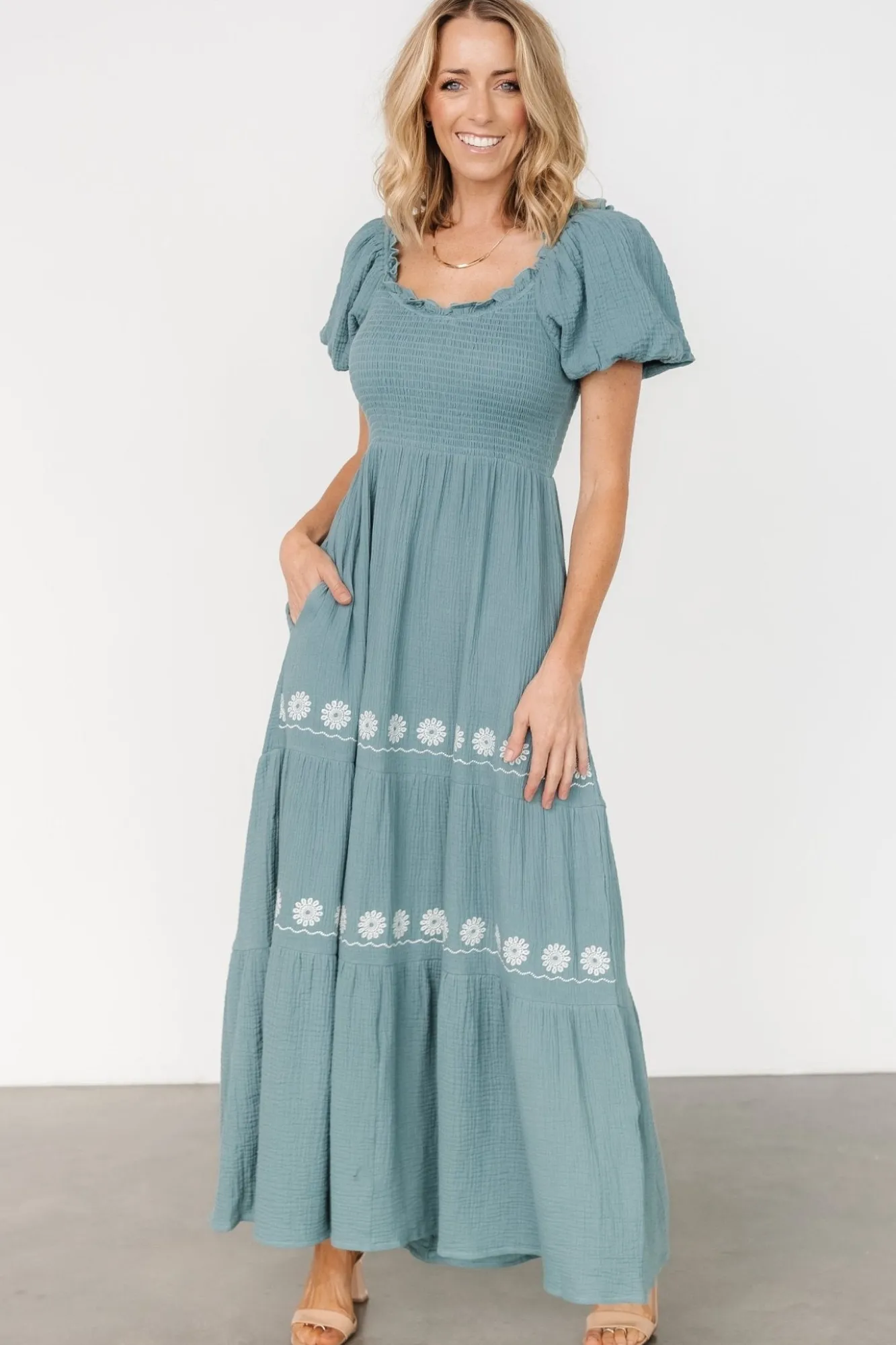 Baltic Born Carrington Maxi Dress | Vintage Teal