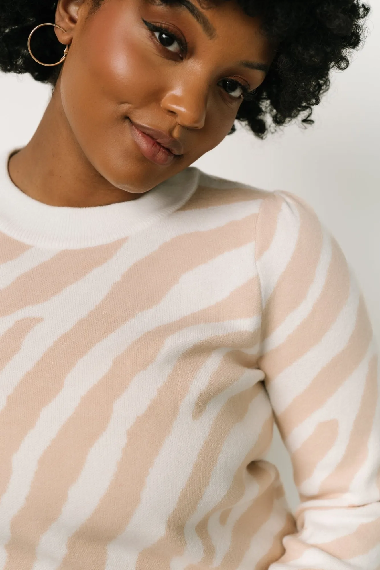 Baltic Born Carter Sweater | Oatmeal Print