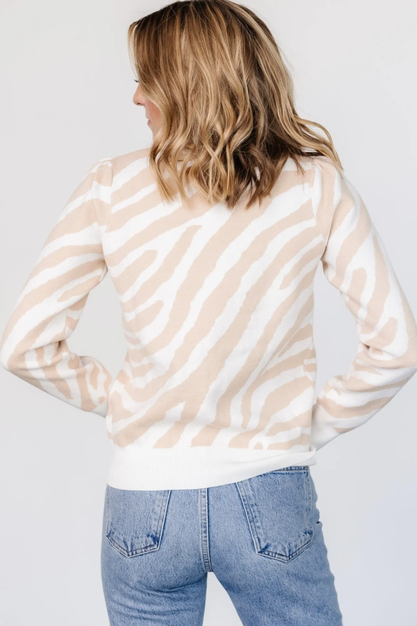 Baltic Born Carter Sweater | Oatmeal Print