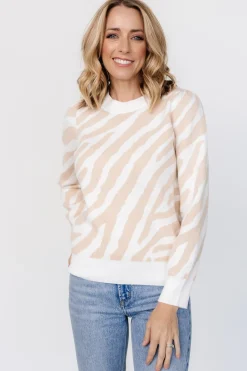 Baltic Born Carter Sweater | Oatmeal Print