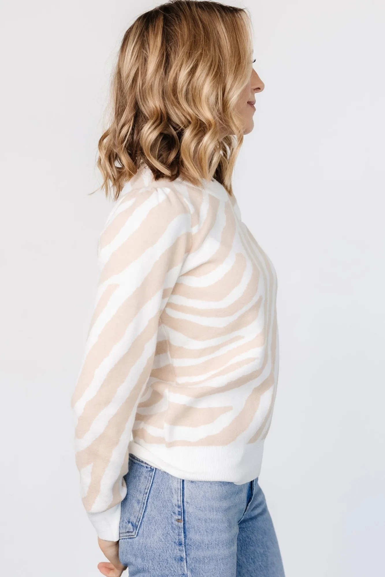 Baltic Born Carter Sweater | Oatmeal Print