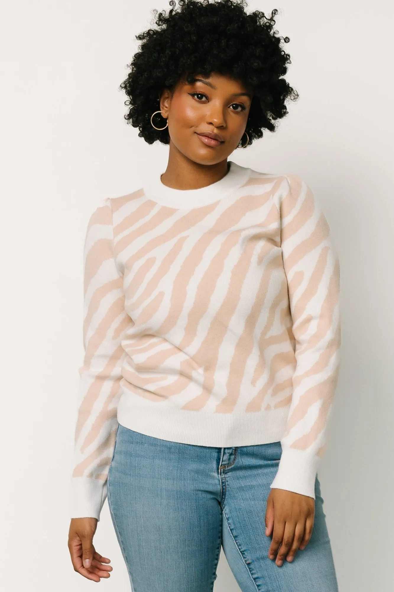 Baltic Born Carter Sweater | Oatmeal Print