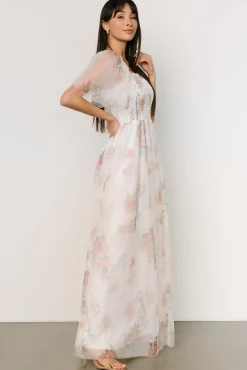 Baltic Born Cassandra Tulle Maxi Dress | White Multi