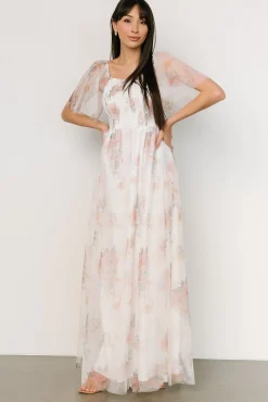Baltic Born Cassandra Tulle Maxi Dress | White Multi