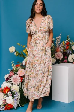 Baltic Born Cassie Short Sleeve Dress | Multi Floral