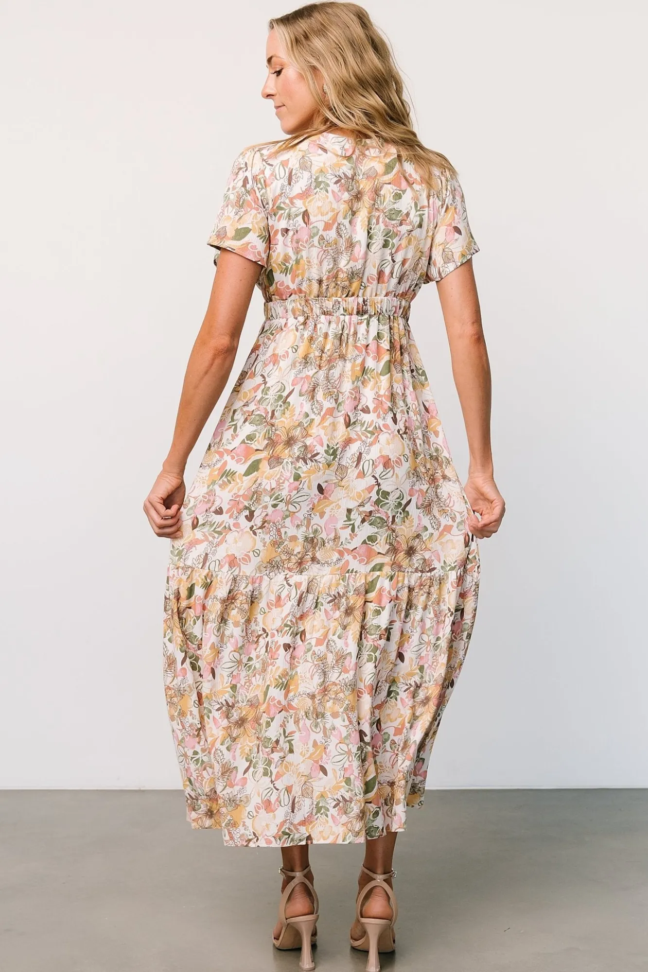 Baltic Born Cassie Short Sleeve Dress | Multi Floral