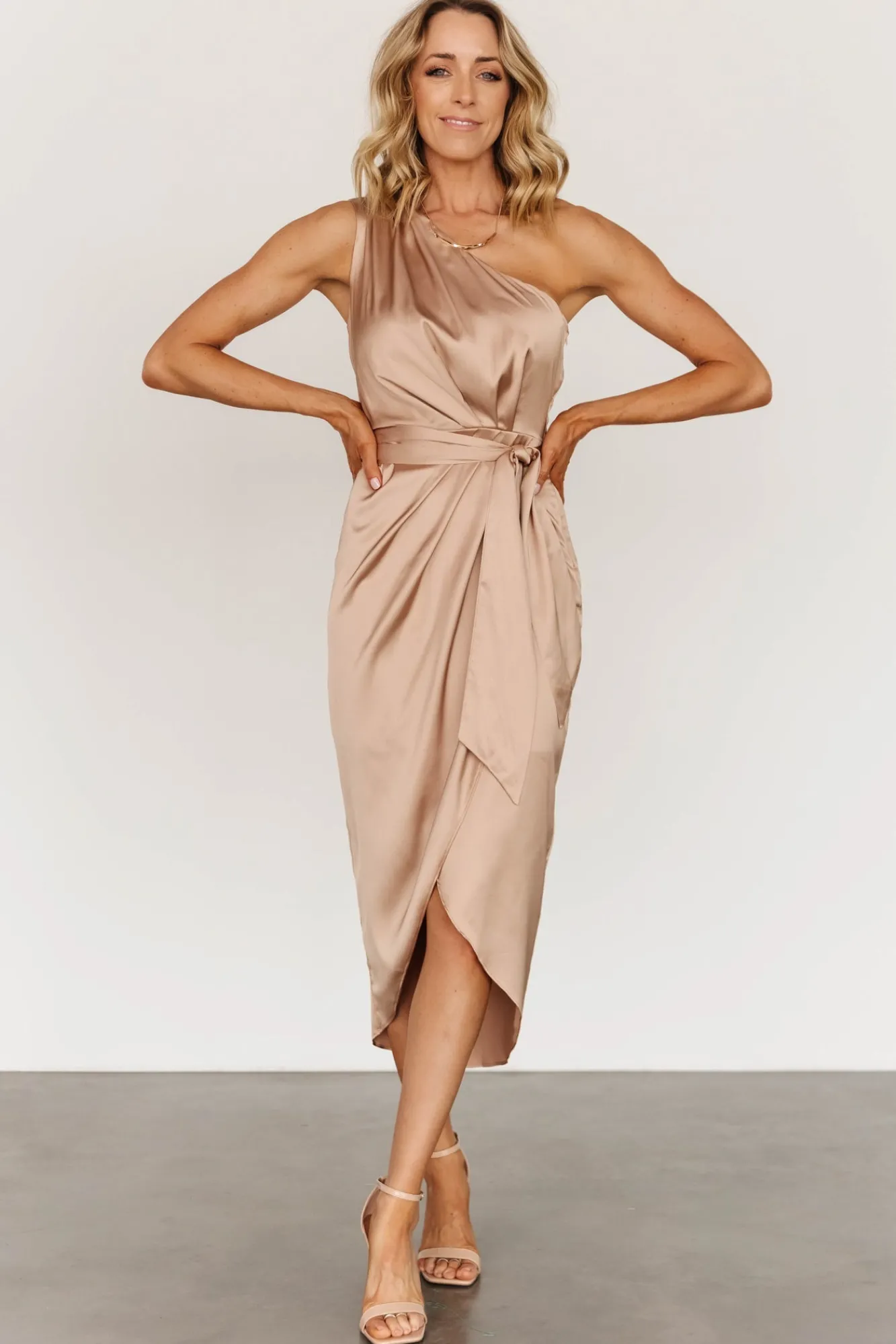 Baltic Born Celia One Shoulder Midi Dress |