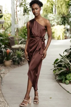 Baltic Born Celia One Shoulder Midi Dress |
